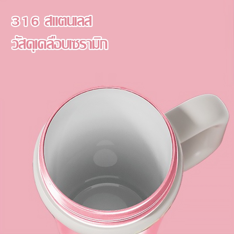 ฟางถ้วยเก็บความร้อน 316 สแตนเลสเซรามิคเคลือบ 1000ML ถ้วยน้ำความจุขนาดใหญ่รถถ้วยแก้วถ้วยเย็นเซรามิคกระติกน้ำร้อนถ้ว-232