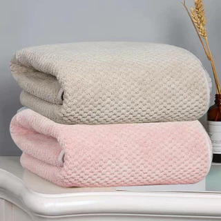 [พร้อมส่ง] ผ้าเช็ดตัว สาเกรังผึ้ง เนื้อนุ่มสบาย ซับน้ำได้ดี ขนาด 70x140 cm. คุณภาพสูง สีพาสเทล ผ้าเช็ดตัวขนาดใหญ่
