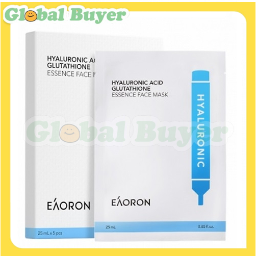 Eaoron Hyaluronic Acid Glutathione Essence Face Mask (25ml X 5 pcs)