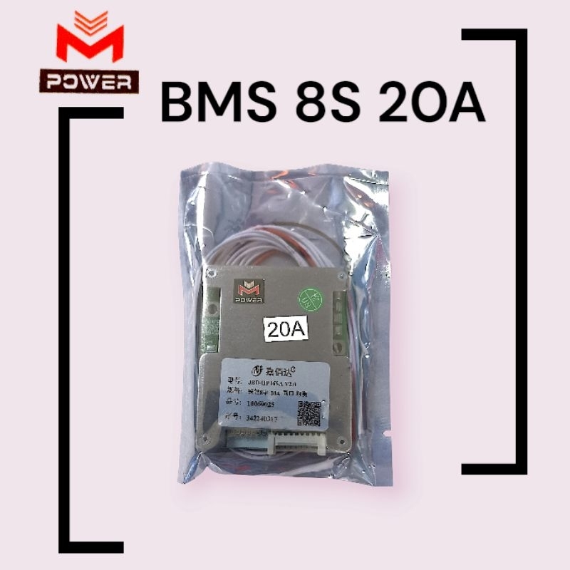 BMS 8S 20a LifePo4 [M-POWER] แผ่นบอร์ดโมดูลป้องกันแบตเตอรี่