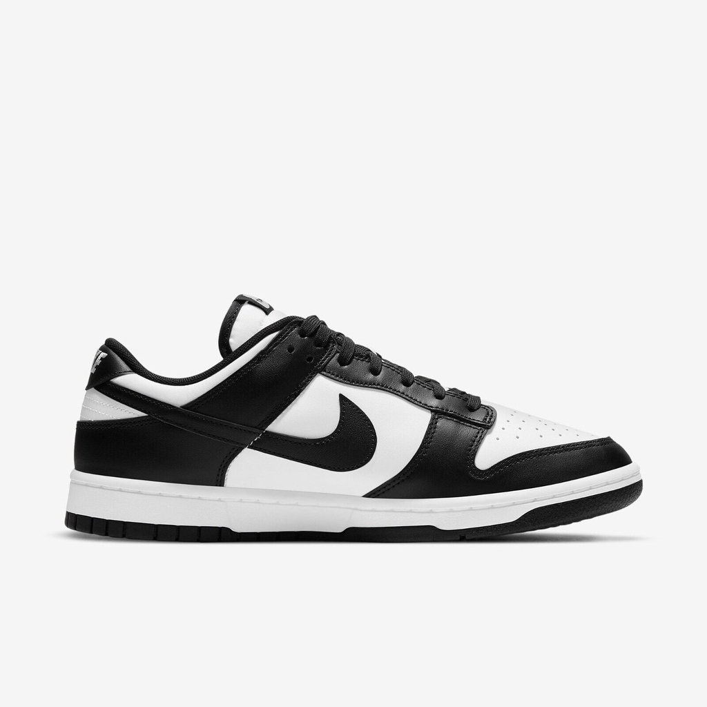 ของแท้ 100 % NIKE DUNK LOW BLACK / WHITE " PANDA " GREY FOG SNEAKERS รองเท้าสเก็ตบอร์ดสำหรับผู้ชายและผู้หญิง DD1391-100