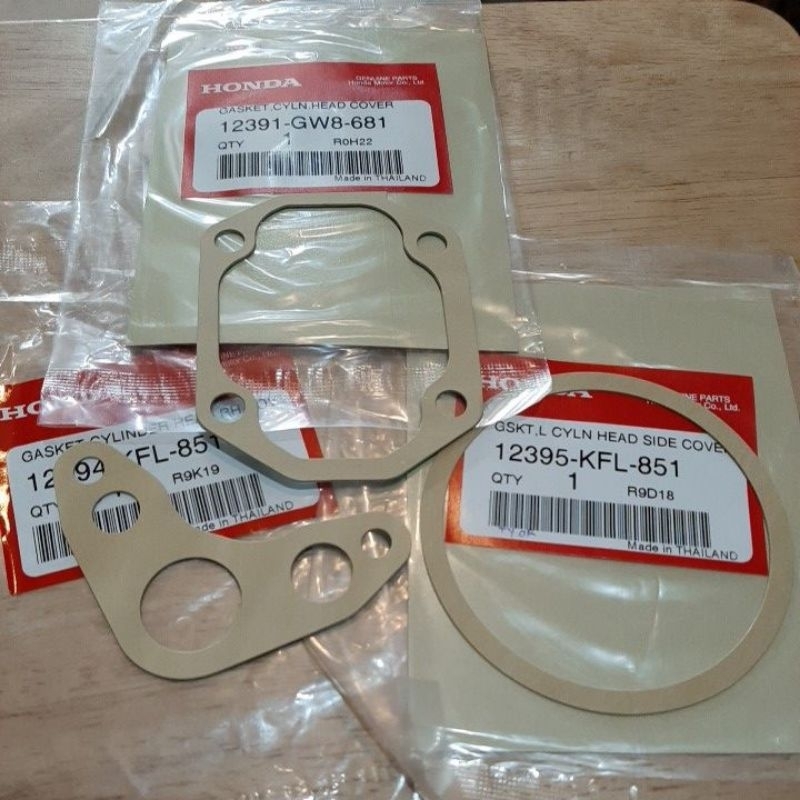ปะเก็นกลม-สามเหลี่ยม-สี่เหลี่ยม แท้ศูนย์100%  WAVE-110S,WAVE-110,WAVE-100S2003,2004,NICE-110,NICE-U-BOX ราคา แผ่น ละ