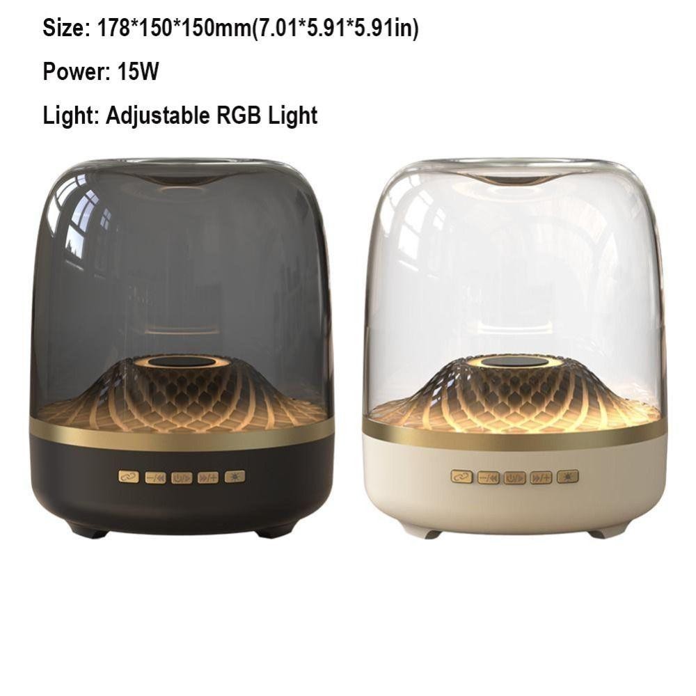 ลำโพงกลางแจ้ง เสียงสเตอริโอ 3 มิติ ลำโพงไร้สาย ซับวูฟเฟอร์กำลังสูงกลา ไฟ RGB ลำโพงบลูทูธแบบพกพา คุณภาพเสียงสูง