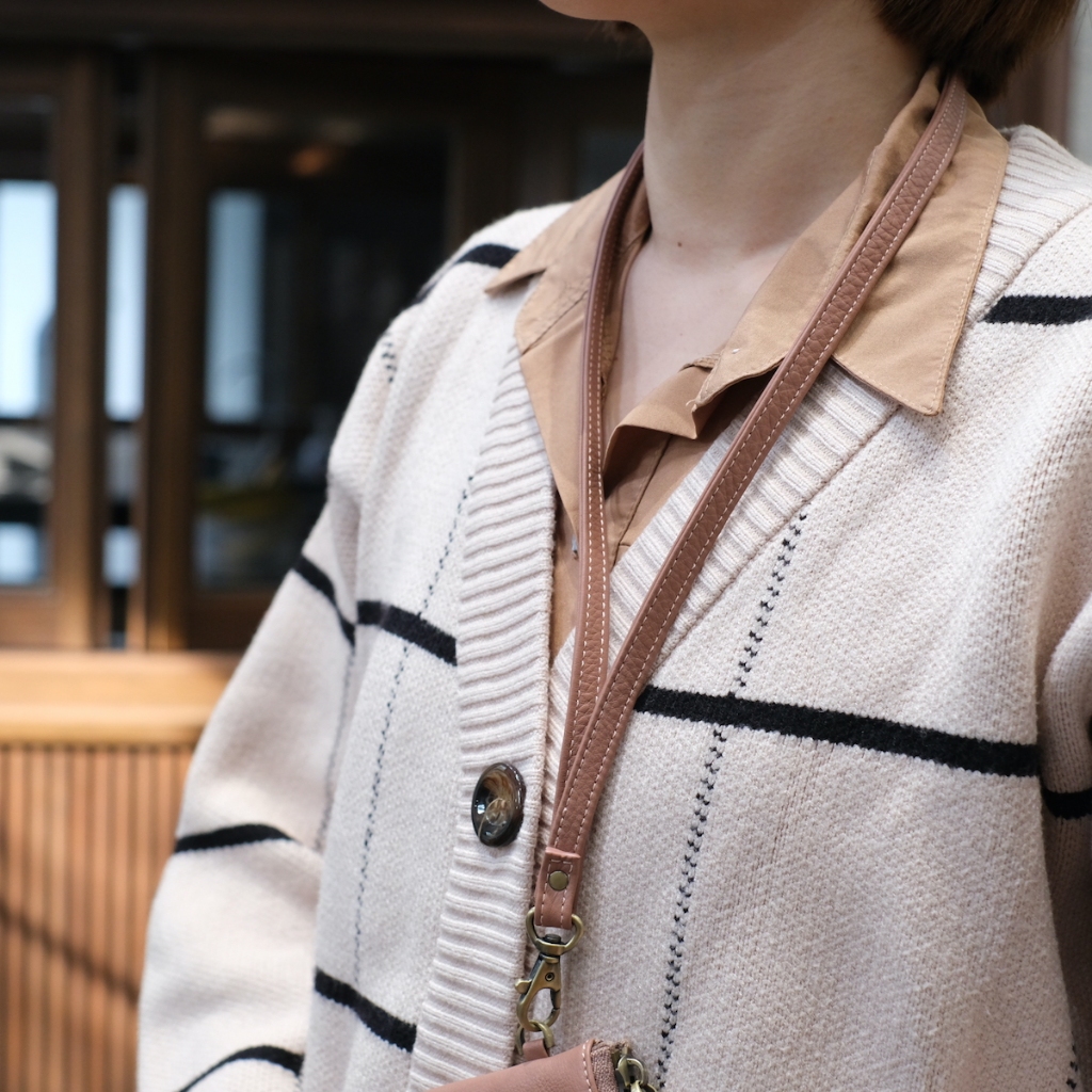 🌟สายหนังวัวคล้องคอ🌟 สำหรับคล้องกระเป๋าสตางค์ กุญแจ บัตร ห้อยติดไว้ที่คอ Hatsukoi Leather Neck Strap