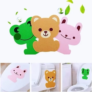 C094 สติกเกอร์ติดห้องน้ํา ระงับกลิ่น ลายการ์ตูน มีกาวในตัว สำหรับตกแต่งห้องน้ำ