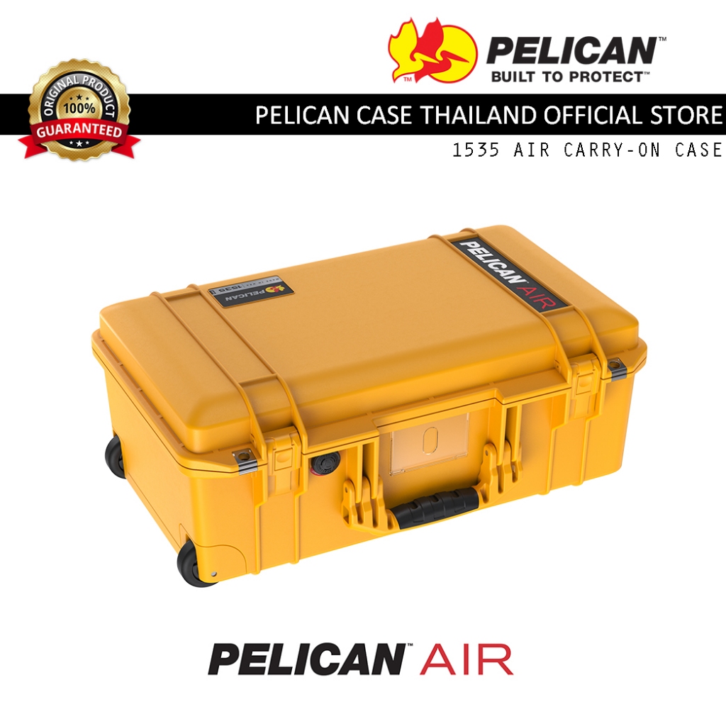Pelican 1535 Air Carry on Case with Foam - Yellow - กล่องล้อลากกันน้ำ