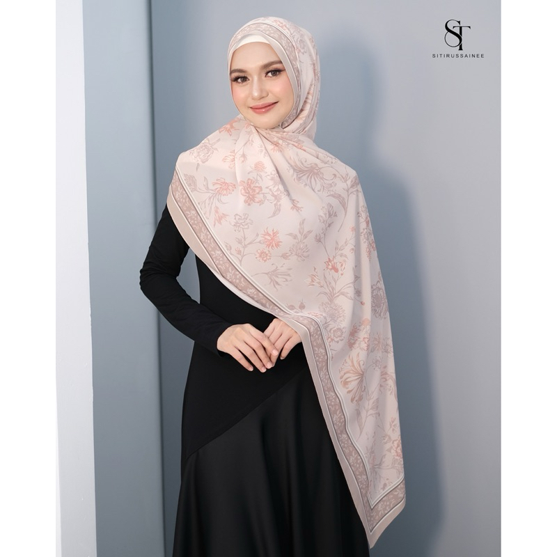Blooming Collection Hijab #Beige