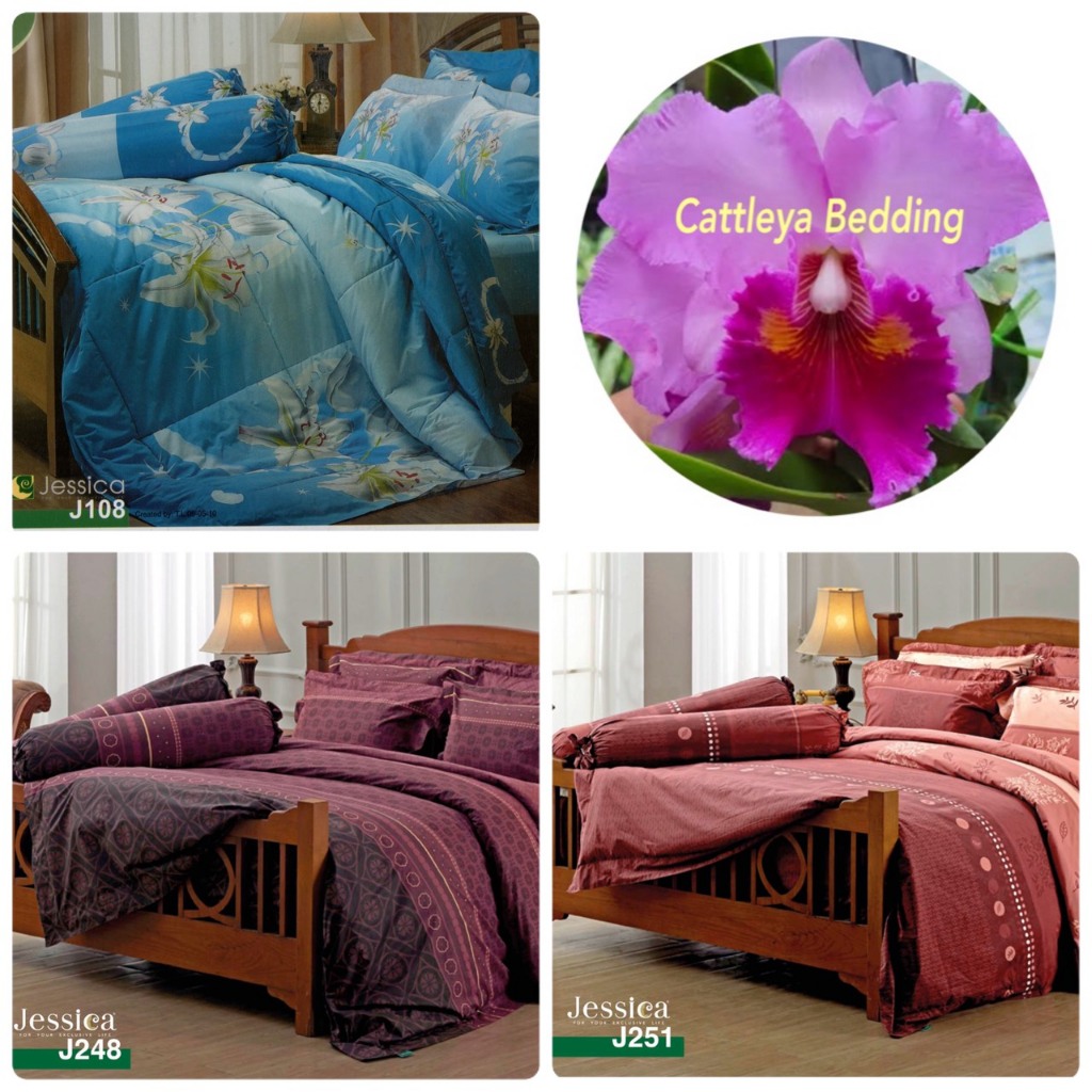 JESSICA j 246 - j 251 ผ้าปู ที่นอน ขนาด 5ฟุต 6ฟุต j  108 251 cattleya แคทลียา