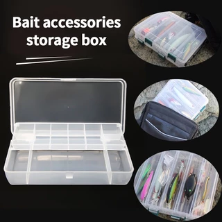 กล่องเก็บอุปกรณ์ตกปลา กล่องใส่เหยื่อตกปลา กล่องเก็บเยื่อปลอม 2ชั้น Fishing Tackle Box กล่องอเนกประสงค์ กล่องพลาสติก