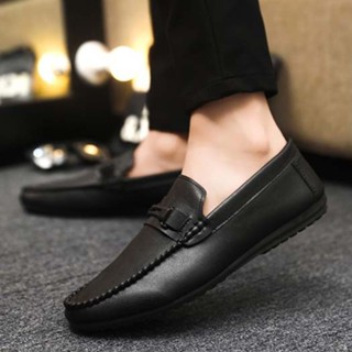 รองเท้าคัชชูผู้ชาย DD91  หนังเทียม รองเท้าลำลอง สไตล์เกาหลี