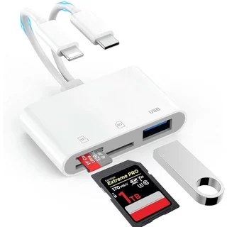เครื่องอ่านการ์ด IP/TC, เครื่องอ่านการ์ด Type-C เป็น SD TF, เครื่องอ่านการ์ด 3-in-2 สําหรับการ์ด SD/Micro SD/TF/USB