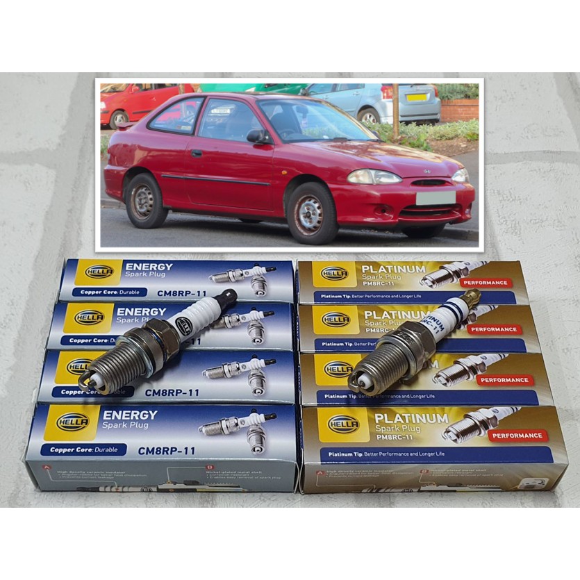 หัวเทียน Hyundai Accent ( 1994 - 1999 ) : Hella CM8RP-11 / PM8RC-11