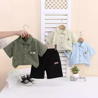 ชุดเด็กผู้ชาย1-4ขวบ แฟชั่นน่ารัก ใส่สบาย เหมาะสำหรับฤดูร้อน