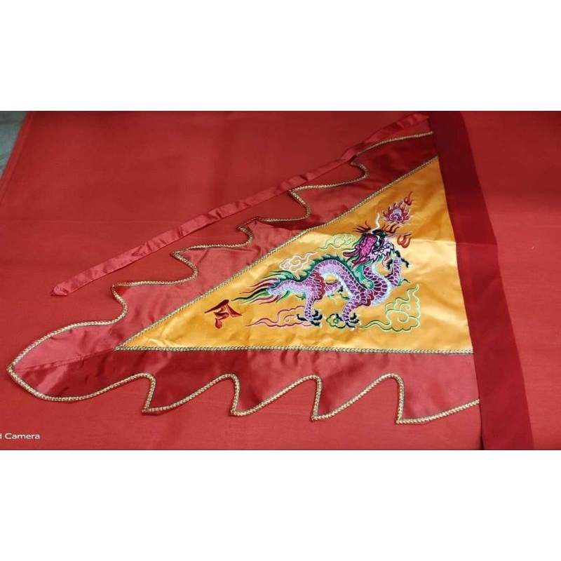 ธงมังกร ปักหน้าเดียว ขนาดกลาง24