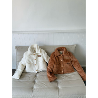 WILLA PUFFER (BROWN/CREAM) JACKET