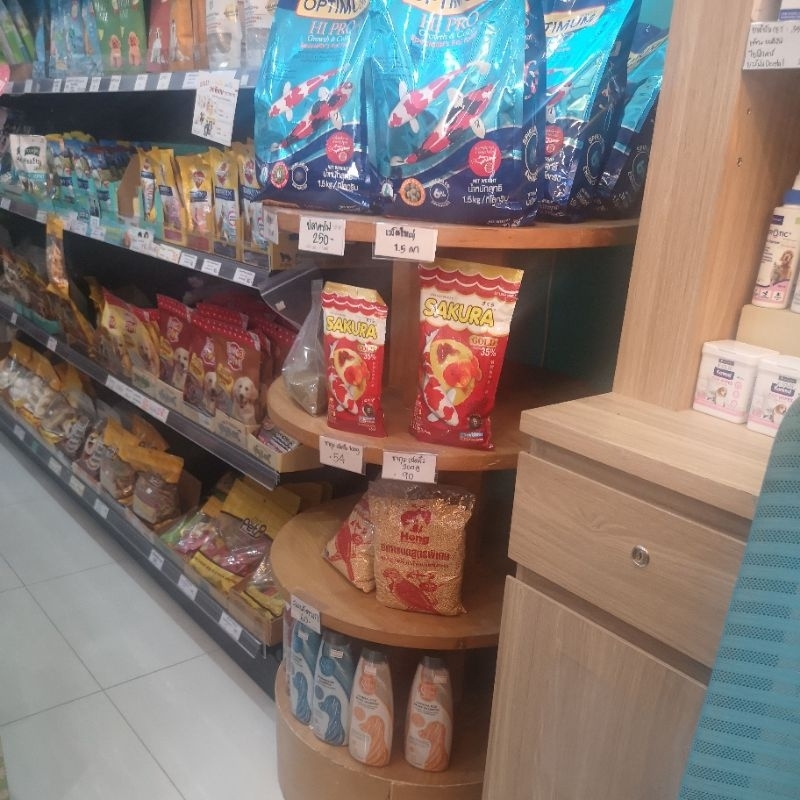 ชี้นไม้บีช ชั้นไม้กลม 4ชั้น สภาพดี ขนาด63*63*110cm  รับเอง