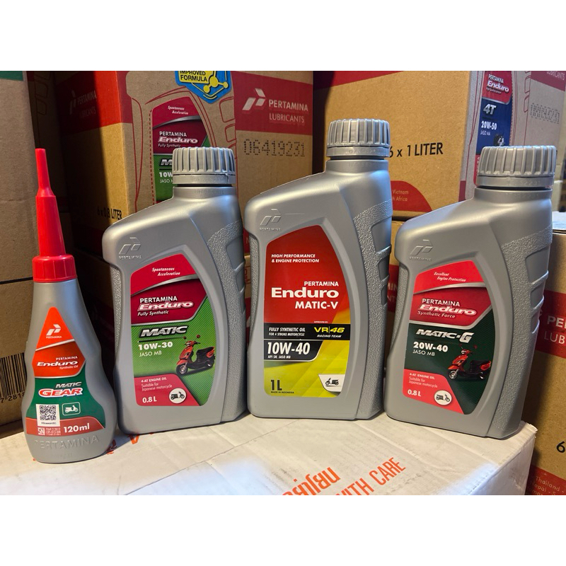 🔥หอม🔥 น้ำมันเครื่อง จักรยานยนต์ออโตเมติก Enduro Matic-V 10w-40, Matic 10w-30,Matic-G 20w-40 JASO MB