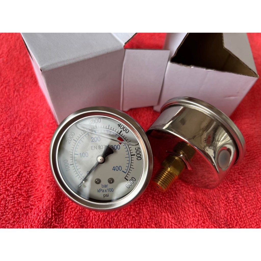 เกจวัดแรงดันเครื่องฉีดน้ำแรงดันสูง Pressure gauge