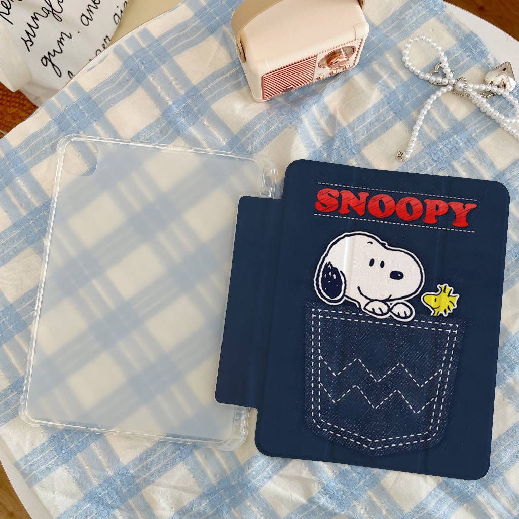 จัดส่งจากกรุงเทพฯ เคสipad Snoopy Pro11 Gen12 Air7/6 11 Air5/4 Gen9 การ์ตูน caseipad Gen8/7 Mini7/6 ราคา ถูกที่สุด ดีลบีเคเค แกลเลอรีภาพที่ 5