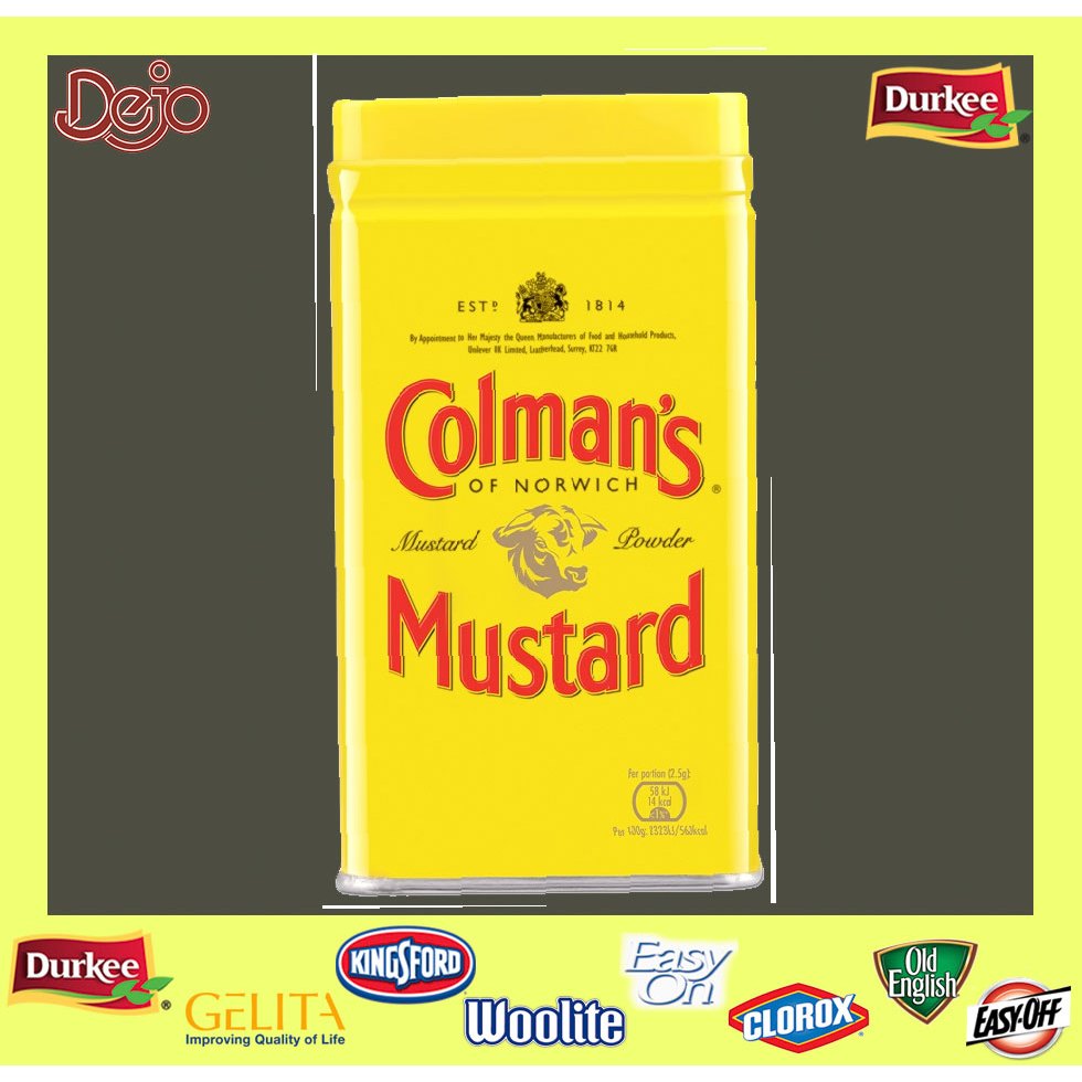 COLMAN’S English Mustard 454 g. โคลแมนส์ มัสตาร์ดผง 454 กรัม