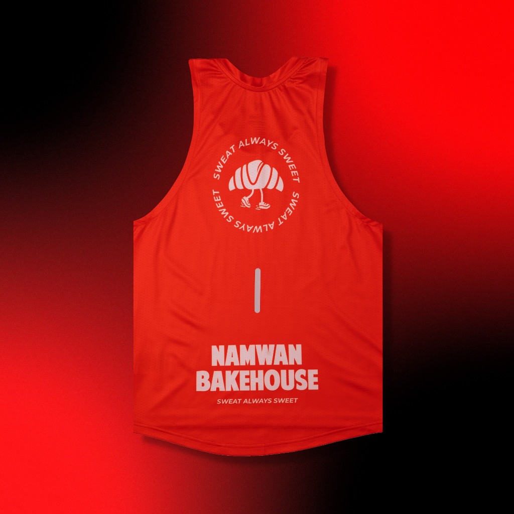 VOLT RUNNING x NAMWAN เสื้อกล้ามวิ่ง รุ่น ACCE 001 Running Club สีแดง