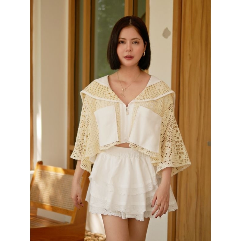 VVOK OFFICIAL - SAGE CROCHET TOP