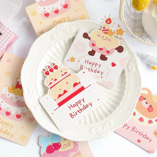 (แบบM4) การ์ดอวยพร การ์ดวันเกิด การ์ดอวยพรวันเกิด Birthday Card การ์ดรูปเค้ก การ์ดอวยพรราคาถูก