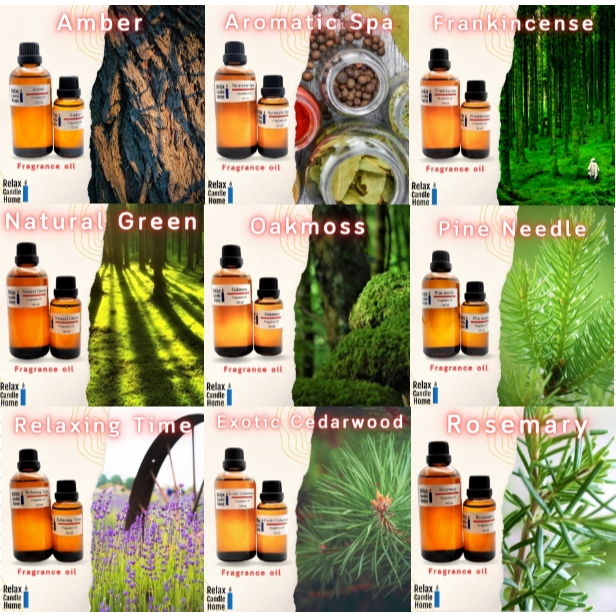 หัวน้ำหอมทำเทียน กลิ่นแนวสปา Spa Fragrance oil กลิ่นผ่อนคลาย ละมุน ช่วยบำบัดจิตใจ  ขนาด 30 ml. (Season 1)