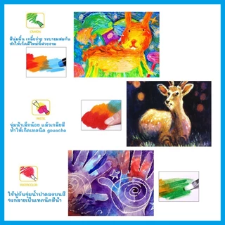 Jarmelo (Joan Miro) สีเทียนเด็กปลอดสารพิษ Twistable Silky Crayons ของเล่นระบายสีเด็กเสริมพัฒนาการ