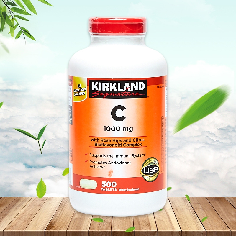 (Exp.05/2029)Kirkland Signature Vitamin C 1000 mg 500 เม็ดวิตามินซีเคิร์คลานด์ ซิกเนเจอร์ 1000 มก 500 เม็ด