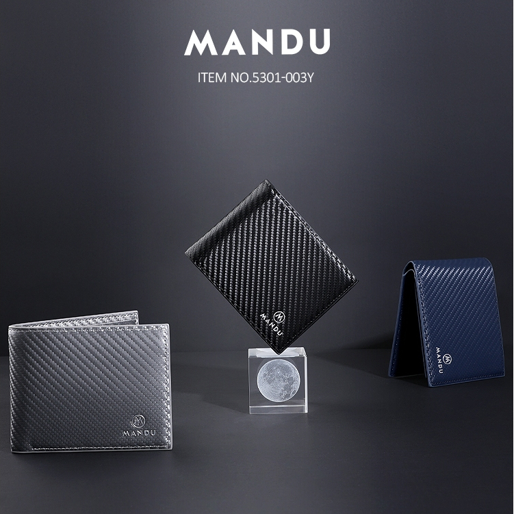 กระเป๋าผู้ชาย กระเป๋าสตางค์ผู้ชายใบสั้น MANDU 5301-003Y