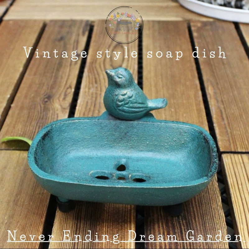 Vintage style soap dish อุปกรณ์ตกแต่ง ที่วางสบู่