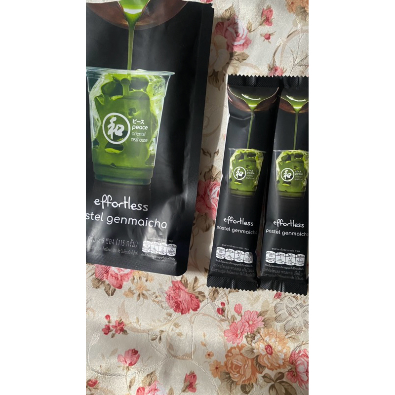 🍵✨พร้อมส่ง🍃แบบลองทาน✨🌲[แบ่งขายเป็นซอง1ชิ้น] ตัดรอบบ่าย💚ชาเขียว Matcha 3in1  Peace Oriental Teahouse 