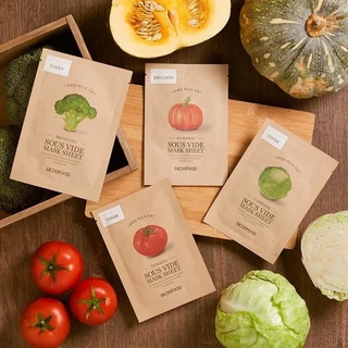 ถูก/แท้/มีไลฟ์ มาสก์ SKINFOOD Sous Vide Mask Sheet มาสก์หน้า บำรุงหน้า กระจ่างใส ผิวอิ่มฟู ฉ่ำน้ำ หน้าชุ่มชื้น