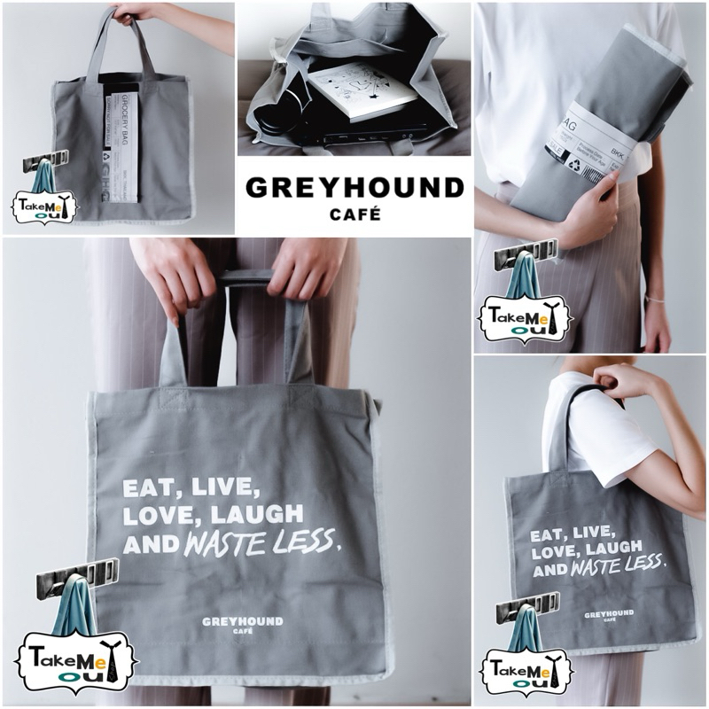 NEW GREYHOUND CANVAS TOTE BAG