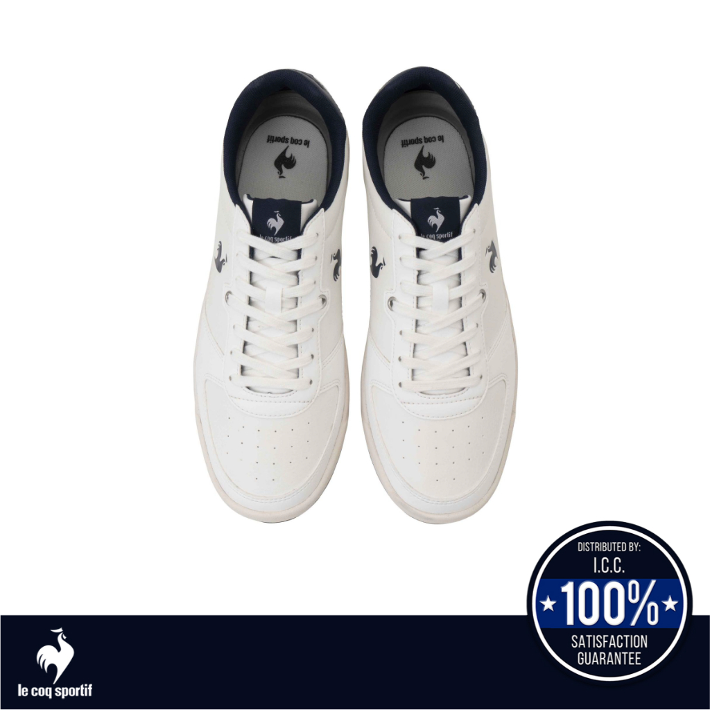 le coq sportif รองเท้าชาย-หญิง รุ่น LCS GRAND EST CL สีขาว-น้ำเงิน (รองเท้าผ้าใบ, รองเท้าผูกเชือก)