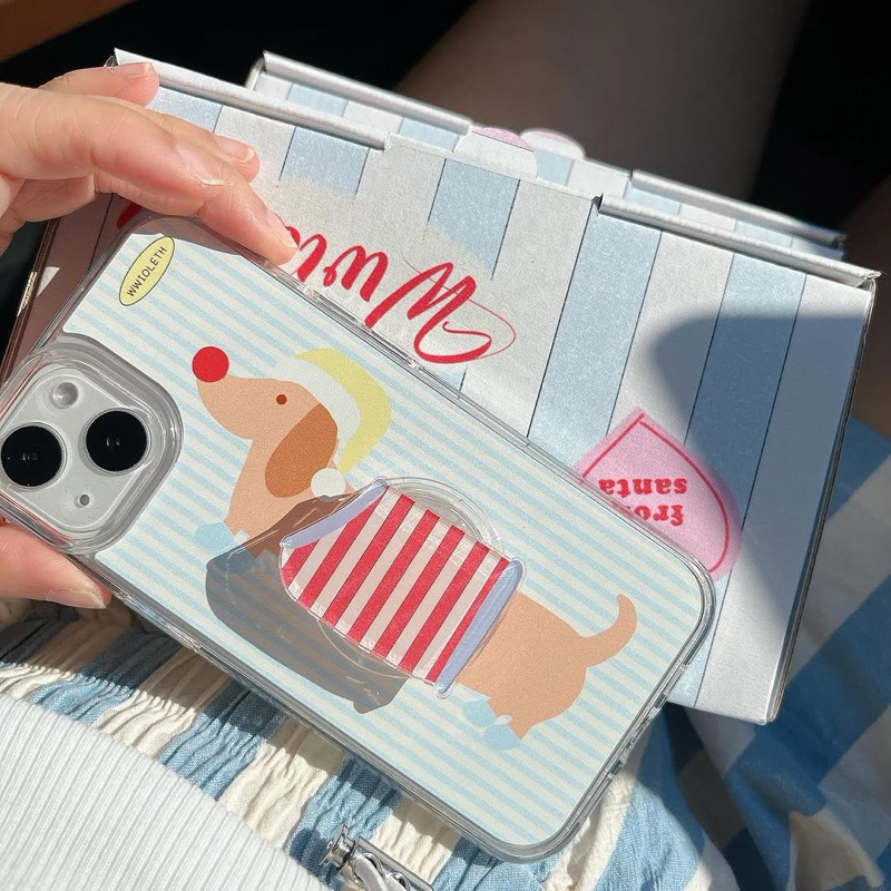 HAPPY DACHSHUND 03 (premium clear case) ราคา ถูกที่สุด ดีลบีเคเค แกลเลอรีภาพที่ 2