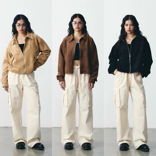 MALIMAYS - Paper Suede Jacket แจ็คเก็ตหนังกลับ