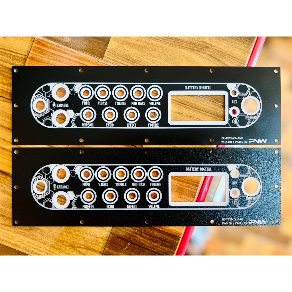 เพลท TB21/TB21F/ST21/APTX1+AMP ไม่ย้าย  ช่องอุปกรณ์ 25x5 Cm แสงผ่านได้ TB21AMP-255-2