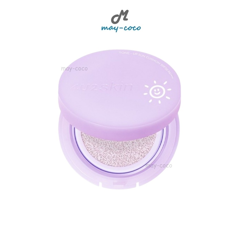 ถูก/แท้/มีไลฟ์ คุชชั่น คูชั่น 4U2 Skin Tone-Up Sun Cushion SPF50 PA+++ คุชชั่นกันแดด โทนอัพ กันน้ำ ก