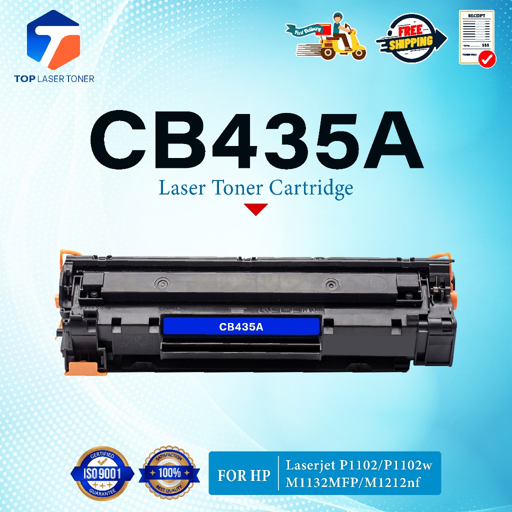 หมึกเทียบเท่า 435A CB435A CB435 35A CB-435A 435 35 LASER TONER FOR HP P1002 P1003 P1004 P1005 P1006 