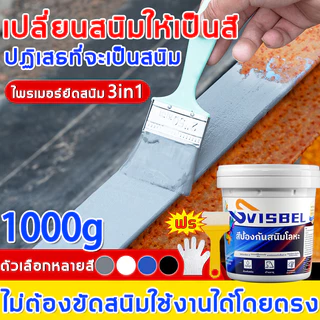 อัพเกรดใหม่ น้ำยาหยุดสนิม 1000g หยุดสนิมได้ยาวนาน 50 ปี กันน้ำและกันแดด น้ำยาขจัดสนิมโลหะ น้ำยากันสนิม ไพรเมอร์สูตรน้ำ