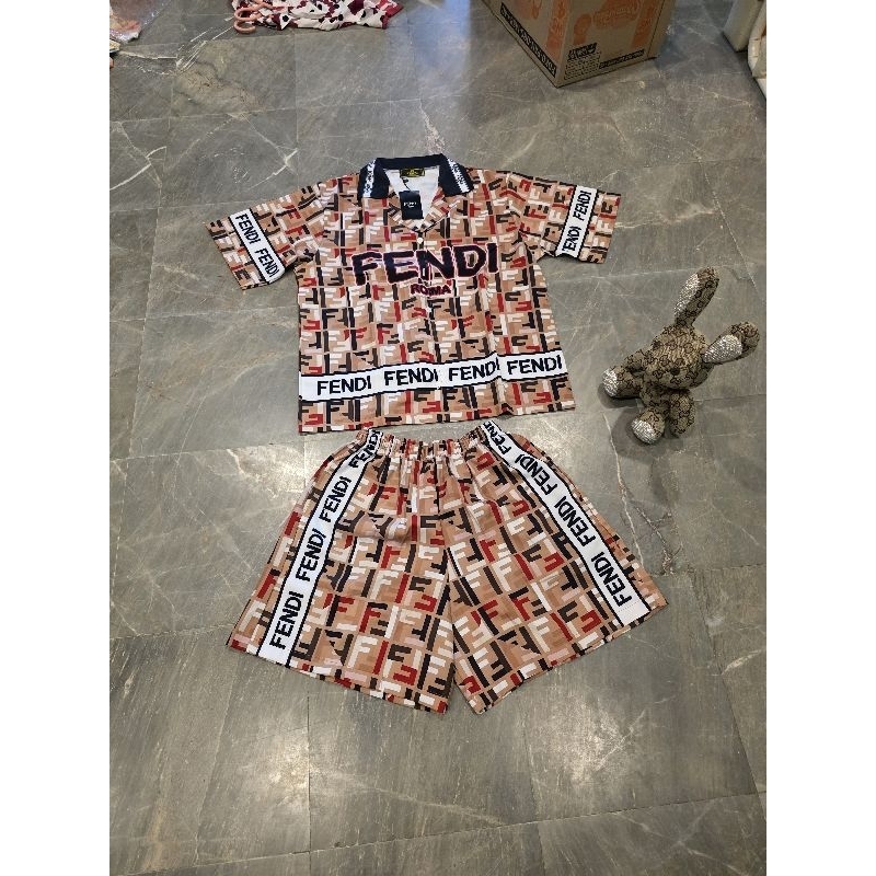 🔥Hot🔥ชุดเซ็ตเสื้อฮาวาย+กางเกงขาสั้น มีกระเป๋า งานเซ็ตน่ารักที่ใส่สบายสุดๆ ลายไม่มีซ้ำใครในตลาดแน่นอน