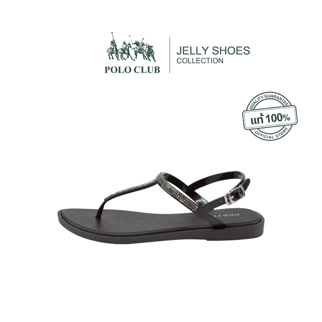 POLO CLUB รองเท้ารัดส้น รุ่น JL-4007 สีดำ | รองเท้าแตะผู้หญิง