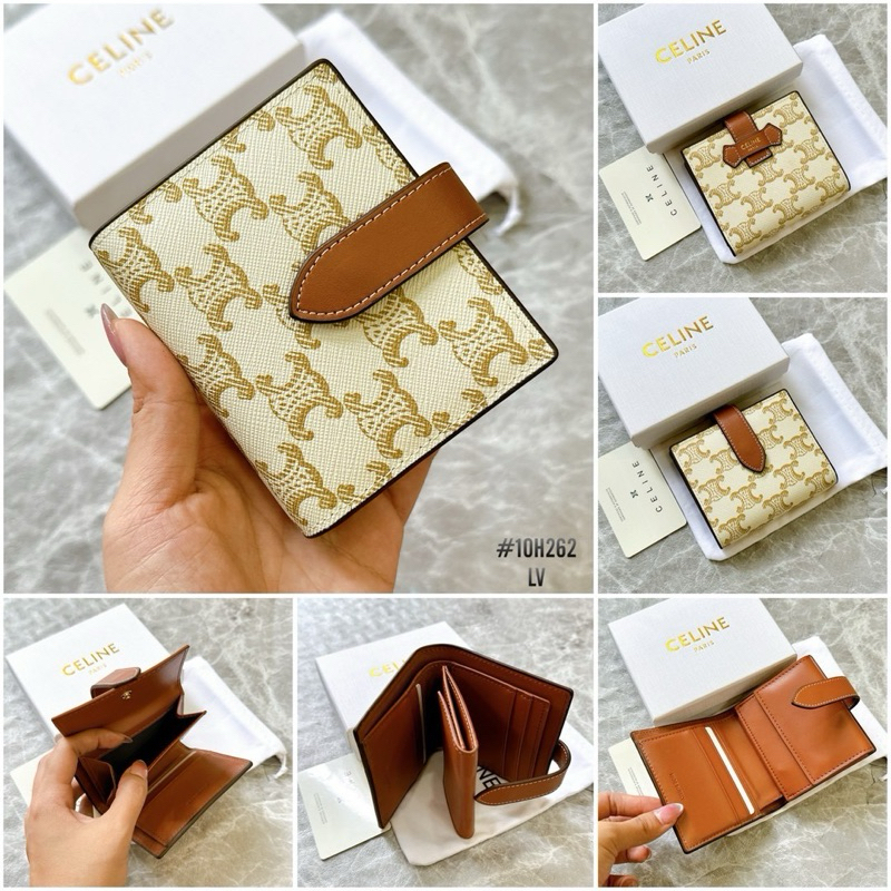 hi end กระเป๋าตังค์ผู้หญิงใบสั้นแบบพับมีช่องใส่เหรียญใส่แบ่งได้สินค้าตรงปกอุปกรณ์ครบ💯🔥