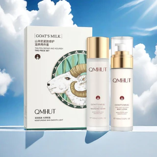 QMHUT โทนเนอร์+สกินแคร์ เอสเซนส์ เซตสุดคุ้ม 2 ชิ้น โปรตีนนมแพะ โภชนาการ ส่งจากกทม