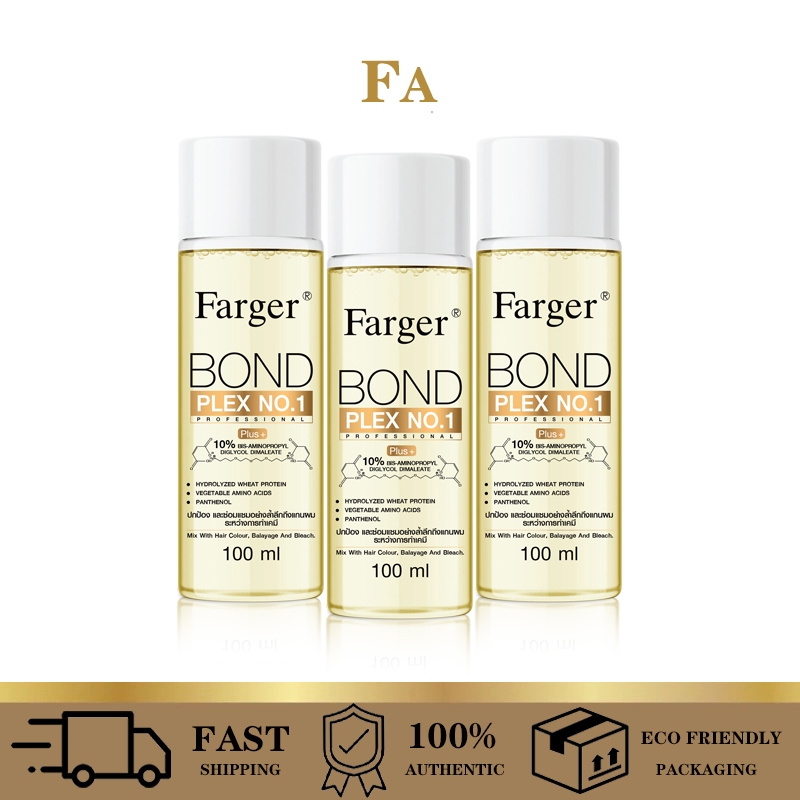 【ฟรีค่าจัดส่ง】Farger No.1 ฟาร์เกอร์ บอนด์ เพล็กซ์ นัมเบอร์ 1 ปกป้องและซ่อมแซมผมอย่างล้ำลึกระหว่าทำเคมี 100 มล.