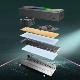 Heatsink M.2 SSD Coolmoon CM-M2F