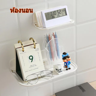 ที่ใส่ของในห้องน้ำ ชั้นวางติดฝาผนัง ห้องครัว ห้องน้ํา พับแผ่น อุปกรณ์ติดผนัง ไม่ต้องเจาะรู ลอยน้ํา