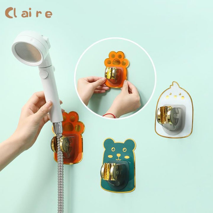 🏡 ที่แขวนฝักบัว เคลื่อนย้ายได้ ตัวยึดฝักบัว ไม่ต้องเจาะผนัง 3 ตัวเลือก Claire